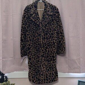 Leopard print coat
